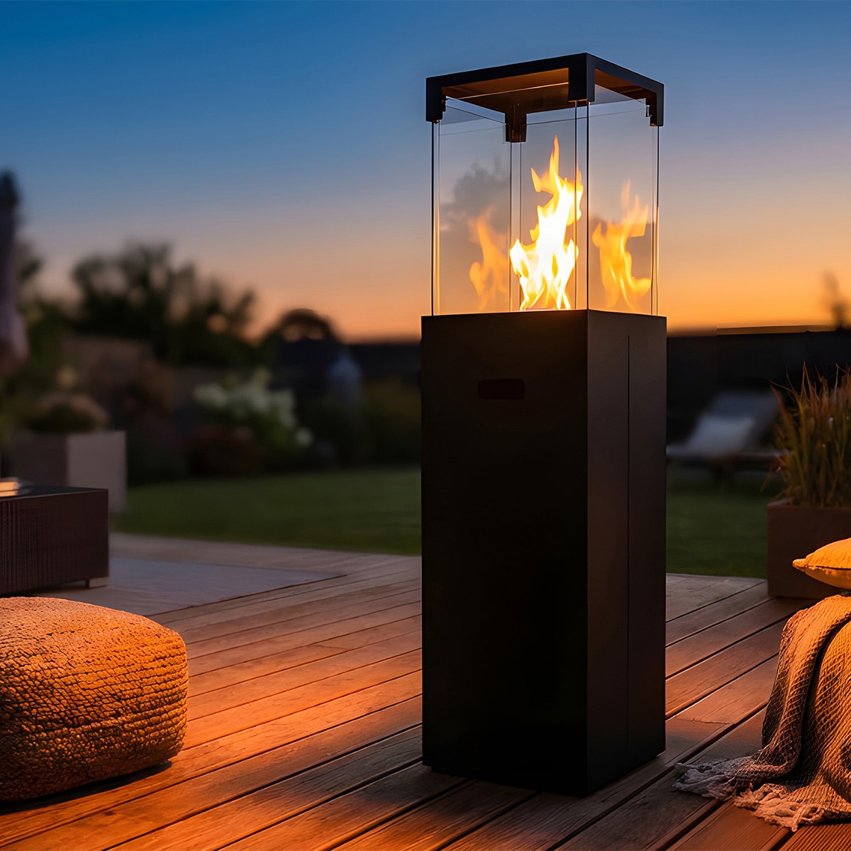 Chimenea de jardín de bioetanol Bio Pat Pauheat Negro-4