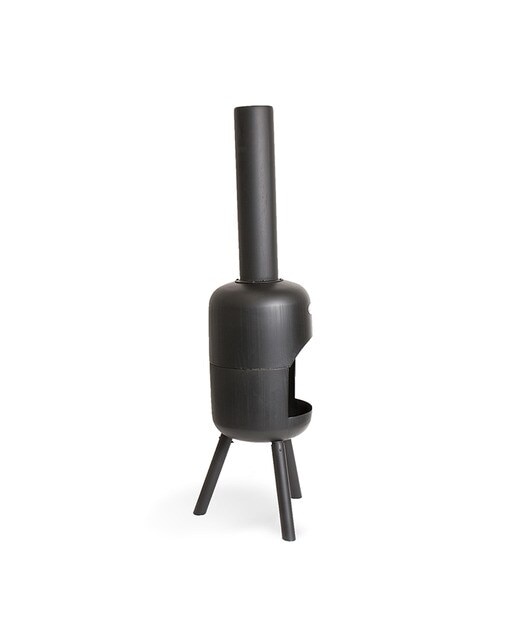 Chimenea de Leña Exterior Bonbini Negro-4