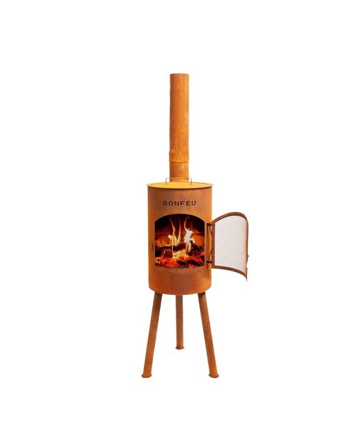 Imagen 0 de Chimenea de Leña Exterior Bongiano S Corten