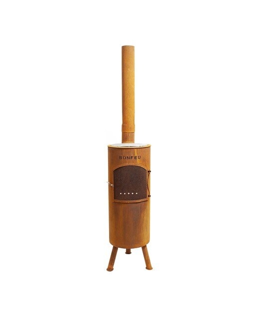Imagen 0 de Chimenea de Leña Exterior Bongiano L Corten
