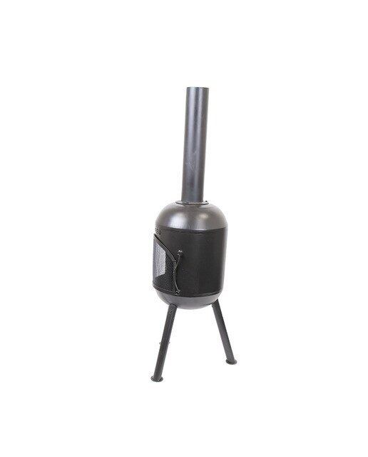 Chimenea de Leña Exterior Bonsolo Black Negro-5