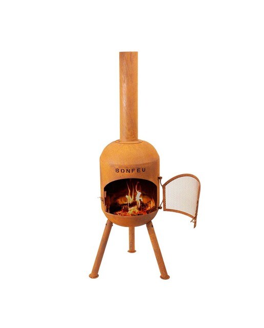Imagen 0 de Chimenea de Leña Exterior Bonsolo Corten