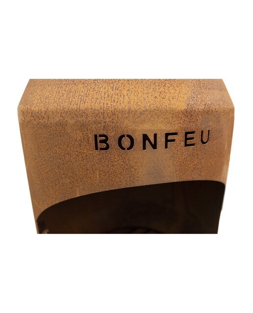 Chimenea de Leña Exterior Bonsolo Corten Óxido-6