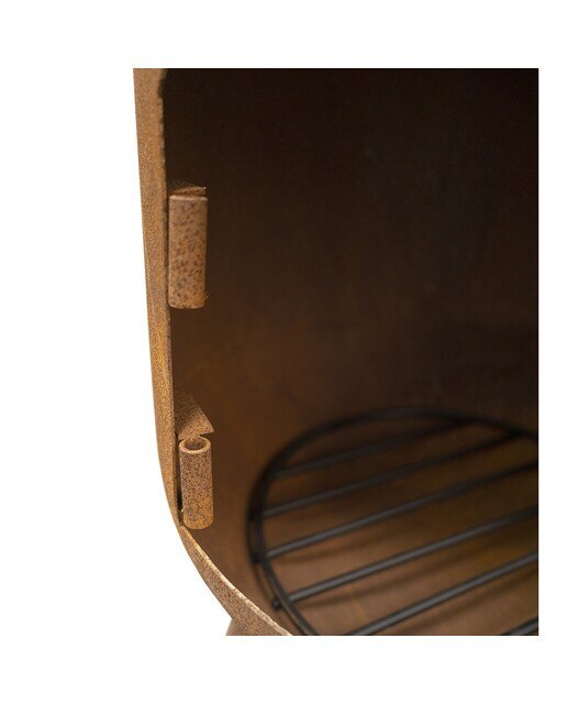 Chimenea de Leña Exterior Bonsolo Corten Óxido-8