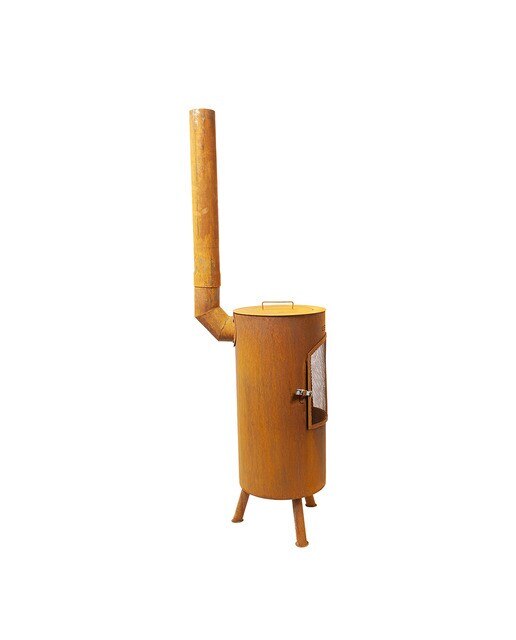 Chimenea de Leña Exterior Bontino Corten Óxido-5
