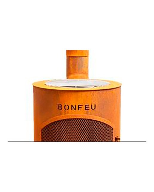 Chimenea de Leña Exterior Bontino Corten Óxido-7