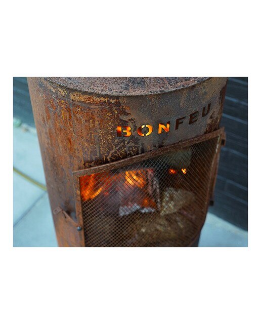 Chimenea de Leña Exterior Bontino Corten Óxido-10