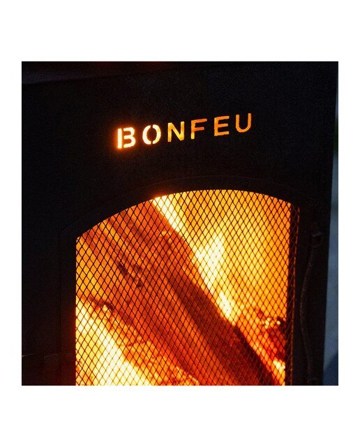 Chimenea de Leña Exterior Boncarré Black Negro-10