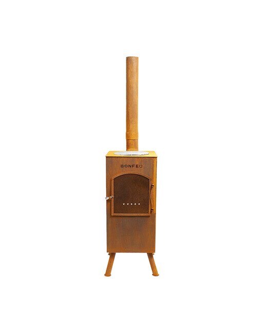 Chimenea de Leña Exterior Boncarré Corten Óxido-3
