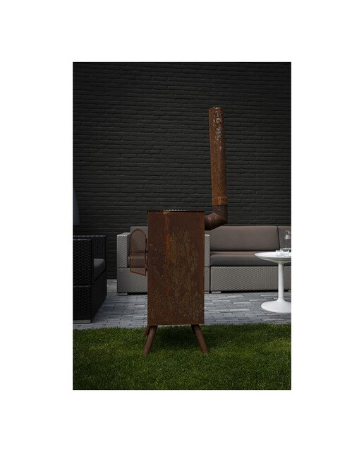 Chimenea de Leña Exterior Boncarré Corten Óxido-10
