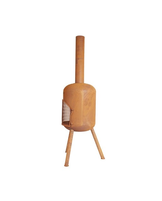 Chimenea de Leña Exterior Bonbono Acero Óxido Óxido-7