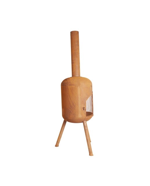 Chimenea de Leña Exterior Bonbono Acero Óxido Óxido-8