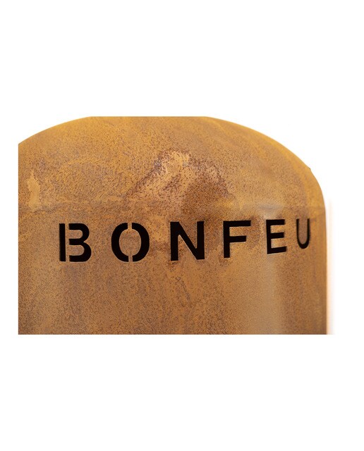 Chimenea de Leña Exterior Bonbono Acero Óxido Óxido-9