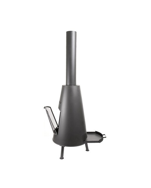 Chimenea de Leña Exterior BonPyra Negro-4