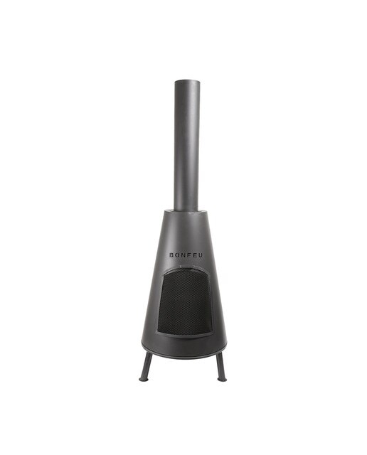 Chimenea de Leña Exterior BonPyra Negro-5
