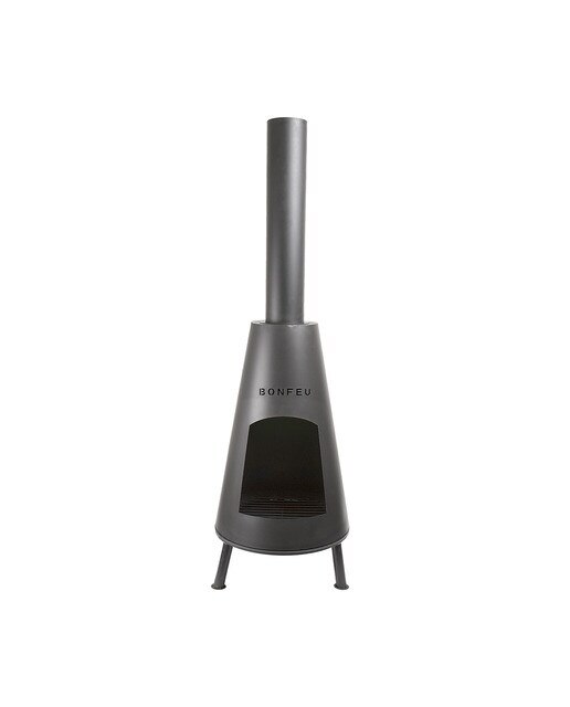 Chimenea de Leña Exterior BonPyra Negro-6
