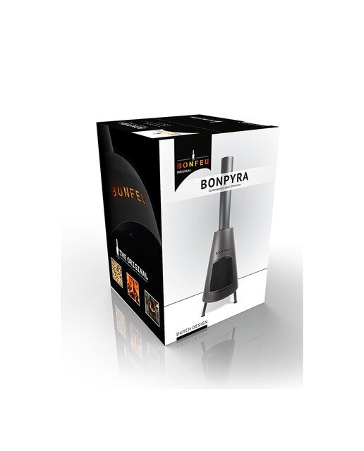 Chimenea de Leña Exterior BonPyra Negro-7