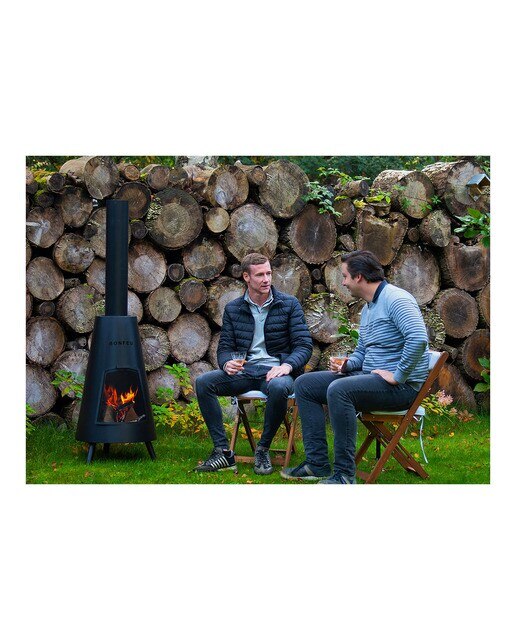 Chimenea de Leña Exterior BonPyra Negro-10