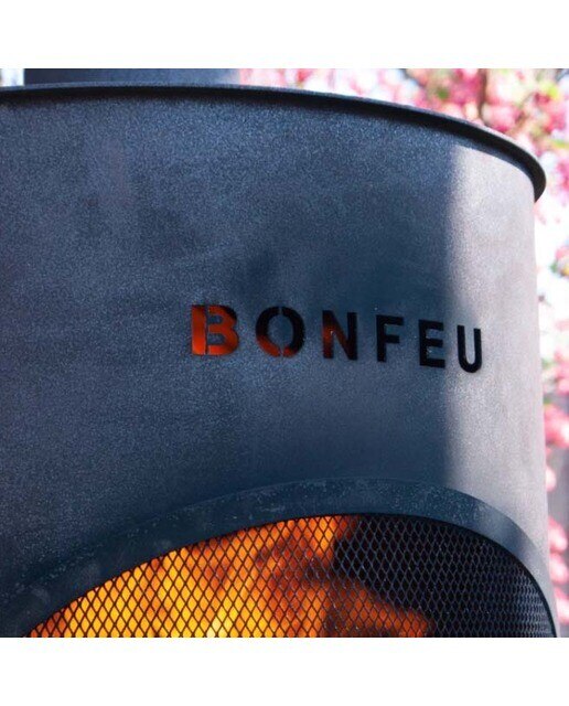 Chimenea de Leña Exterior Bonton 60 Black Negro-8