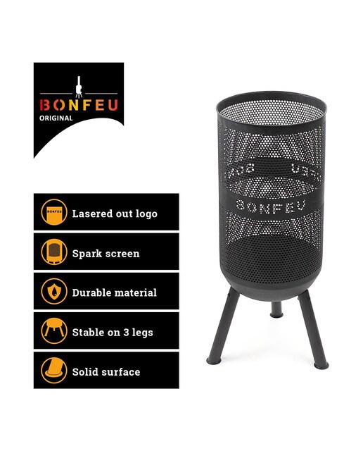 Chimenea de Leña Exterior Bonves 34 Negro-4
