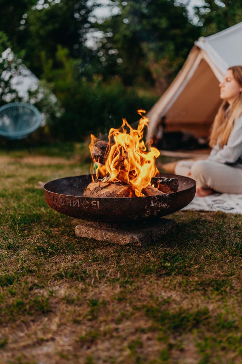 Brasero de Leña Bonbowl Acero Corten Ø 60 cm Óxido-4