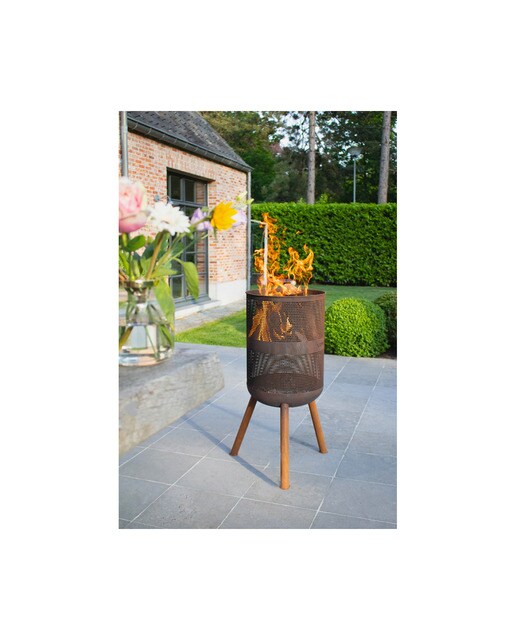 Chimenea de Leña Exterior Bonves 45 Óxido-7