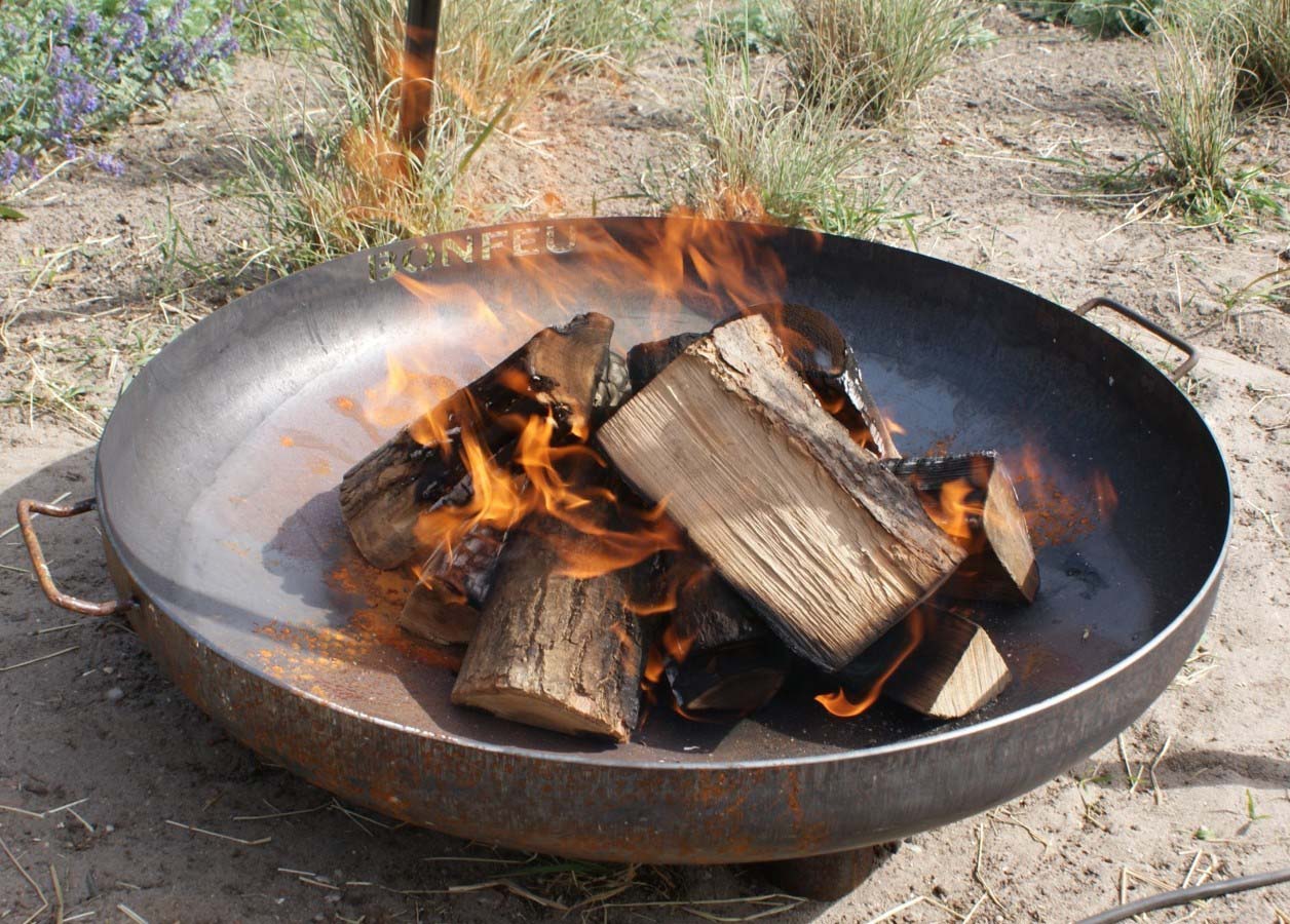 Brasero de Leña Bonbowl Plus Acero Corten Ø 60 cm Óxido-7