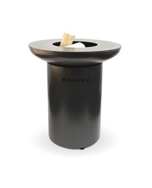 Chimenea de Leña Exterior Bonbiza Black Negro-4