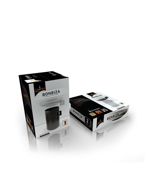 Chimenea de Leña Exterior Bonbiza Black Negro-6