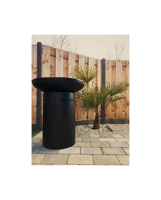 Chimenea de Leña Exterior Bonbiza Black Negro-8