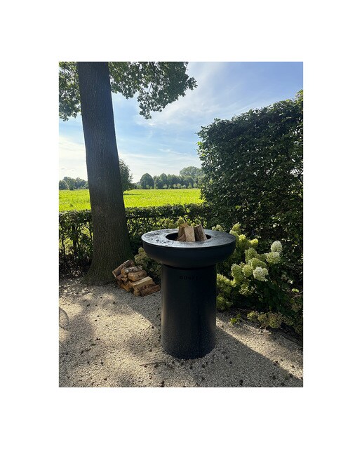 Chimenea de Leña Exterior Bonbiza Black Negro-9