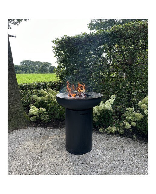 Chimenea de Leña Exterior Bonbiza Black Negro-10