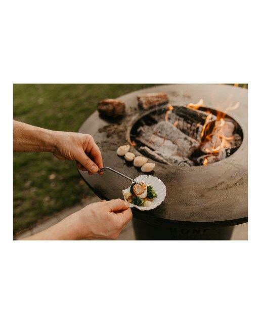 Chimenea de Leña Exterior Bonbiza Black Negro-12