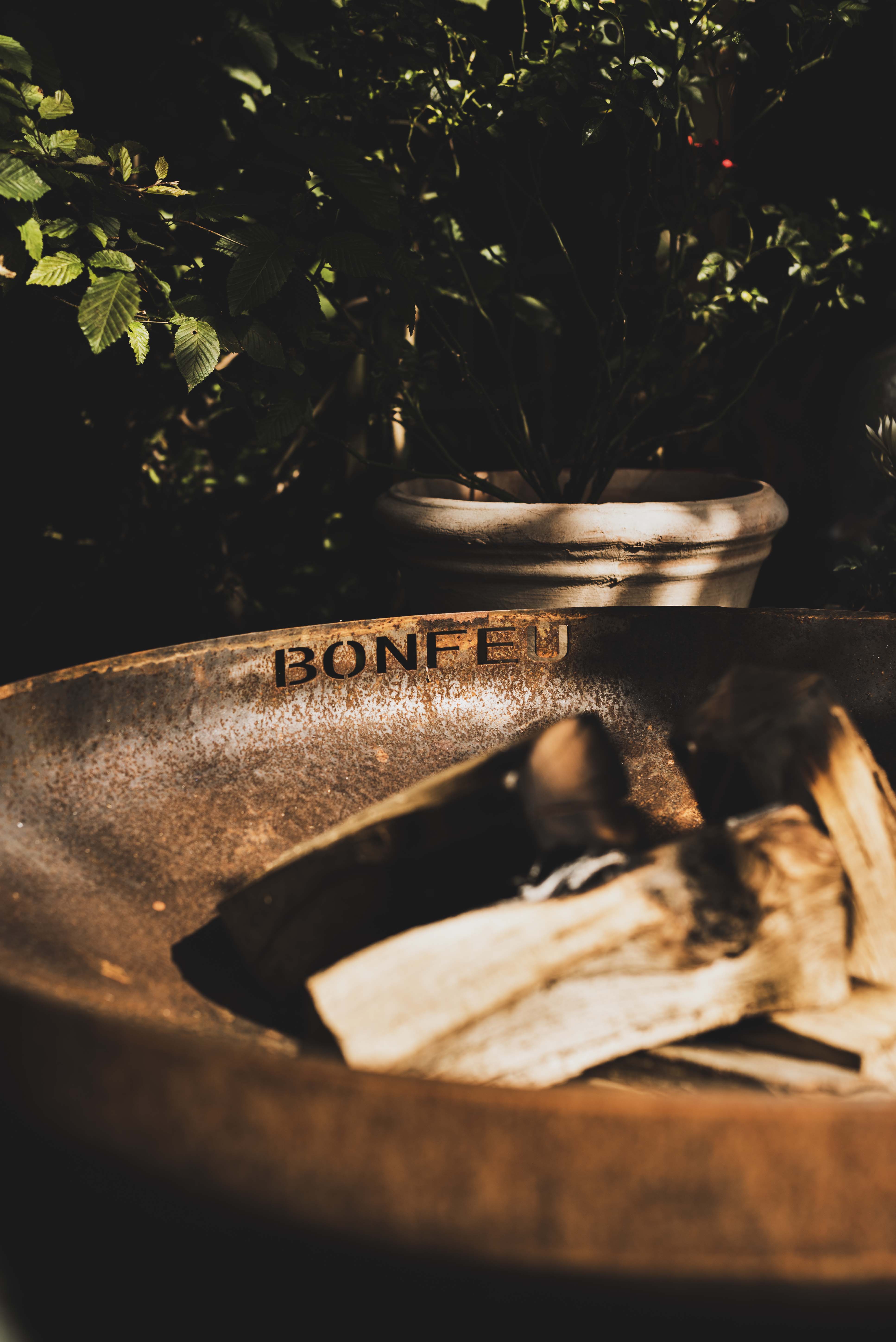 Brasero de Leña Bonbowl Plus Acero Corten Ø 100 cm Óxido-3