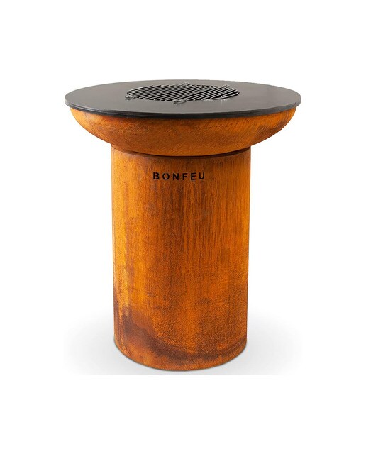 Chimenea de Leña Exterior Bonbiza Corten Óxido-2