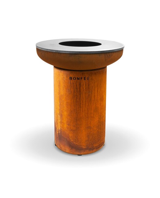 Chimenea de Leña Exterior Bonbiza Corten Óxido-3