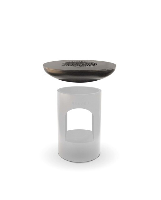 Chimenea de Leña Exterior Bonbiza Open Black Negro-4