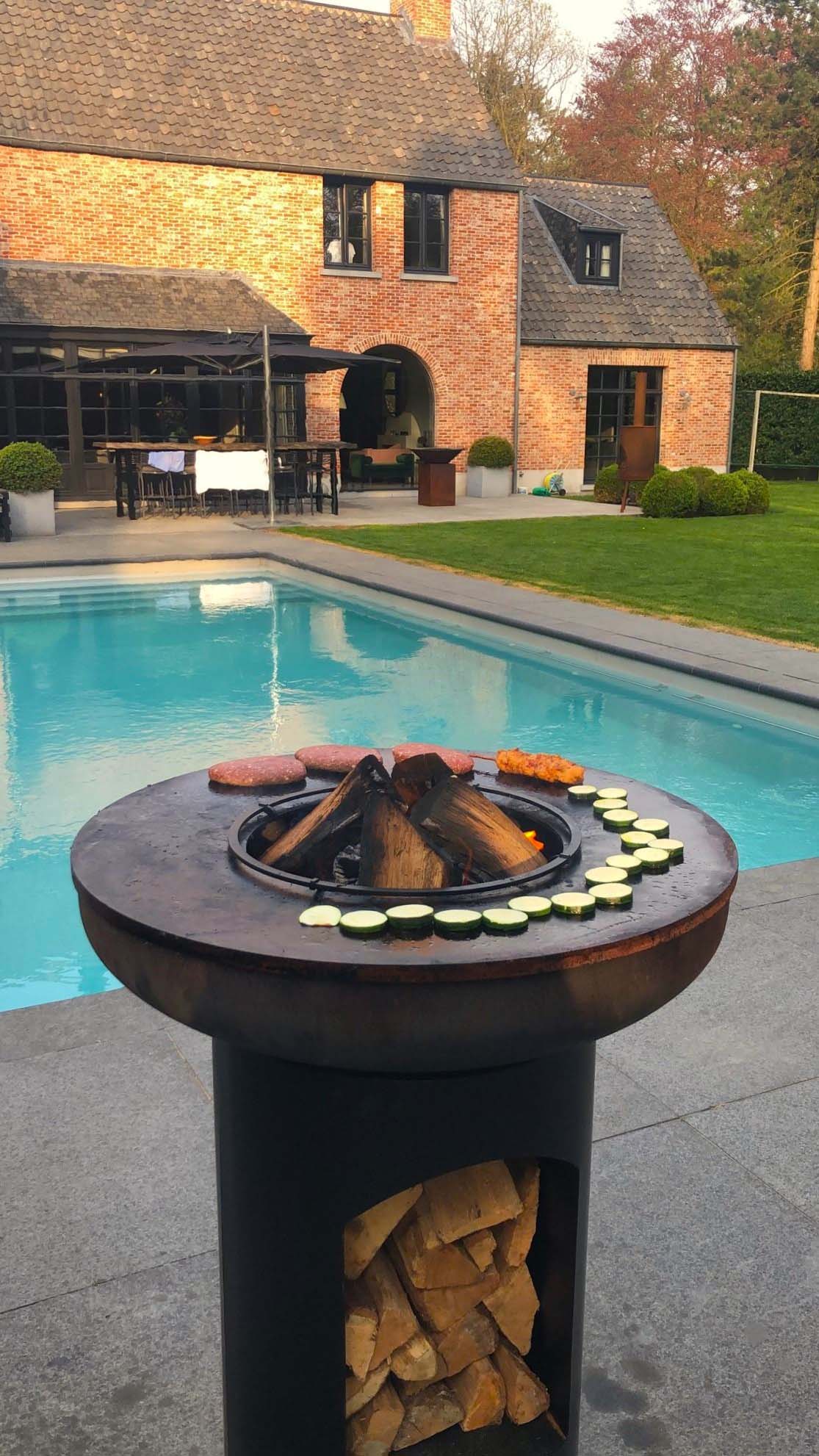 Chimenea de Leña Exterior Bonbiza Open Black Negro-6