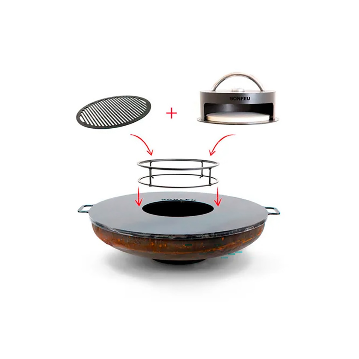 Imagen 0 de Brasero de exterior Bonbowl 120  con accesorios culinarios de BonFeu