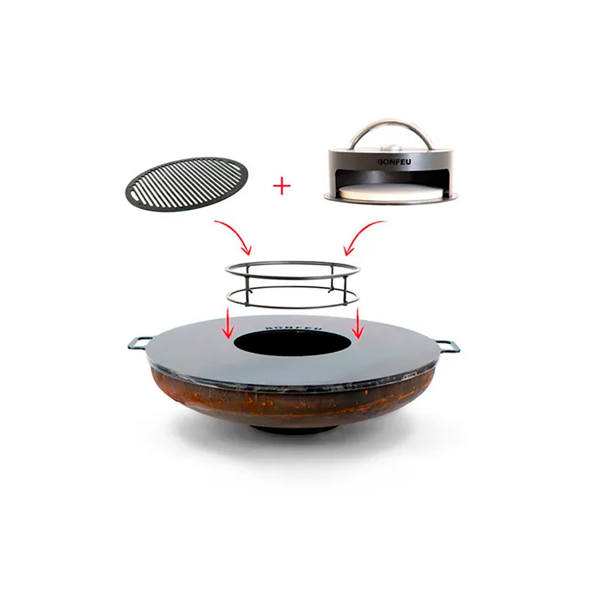 Imagen 0 de Brasero de exterior Bonbowl 100  con accesorios culinarios de BonFeu