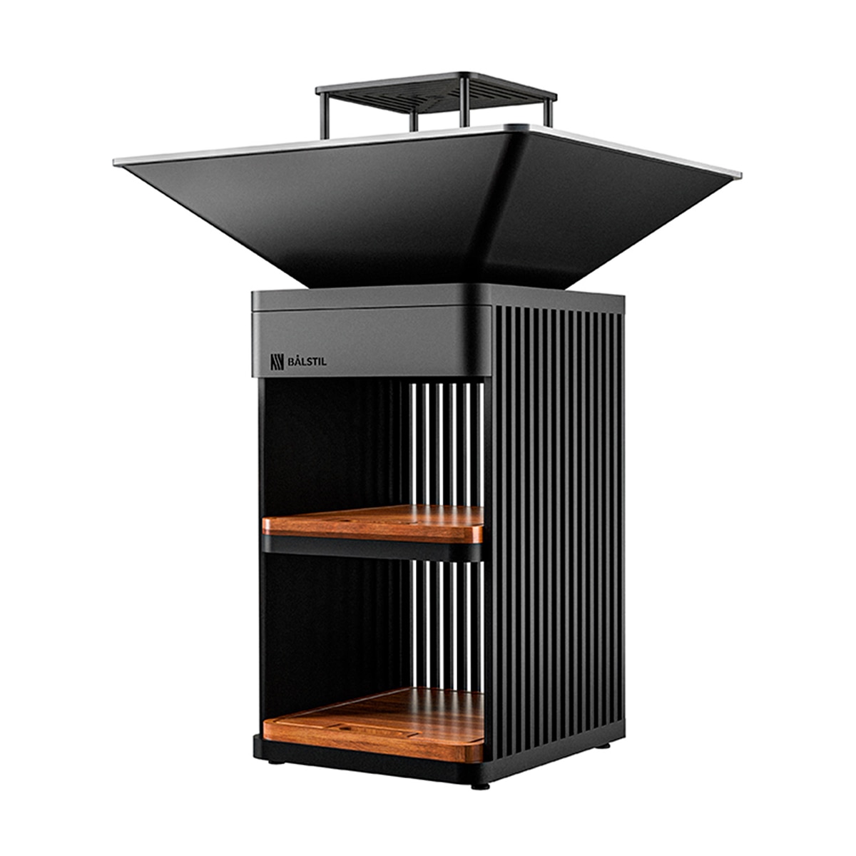 Barbacoa de exterior Grill Chef con hogar de leña Negro-4