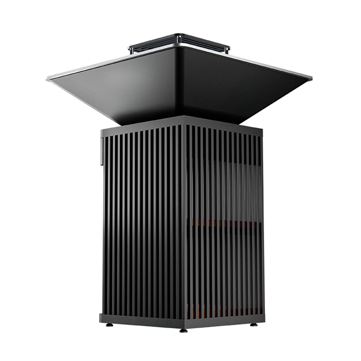 Barbacoa de exterior Grill Chef con hogar de leña Negro-6