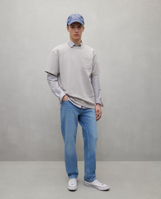 Imagem 0 de Jeans Straight Stretch