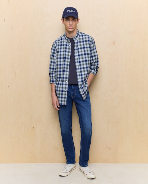 Imagen 0 de Vaquero knit denim slim de hombre