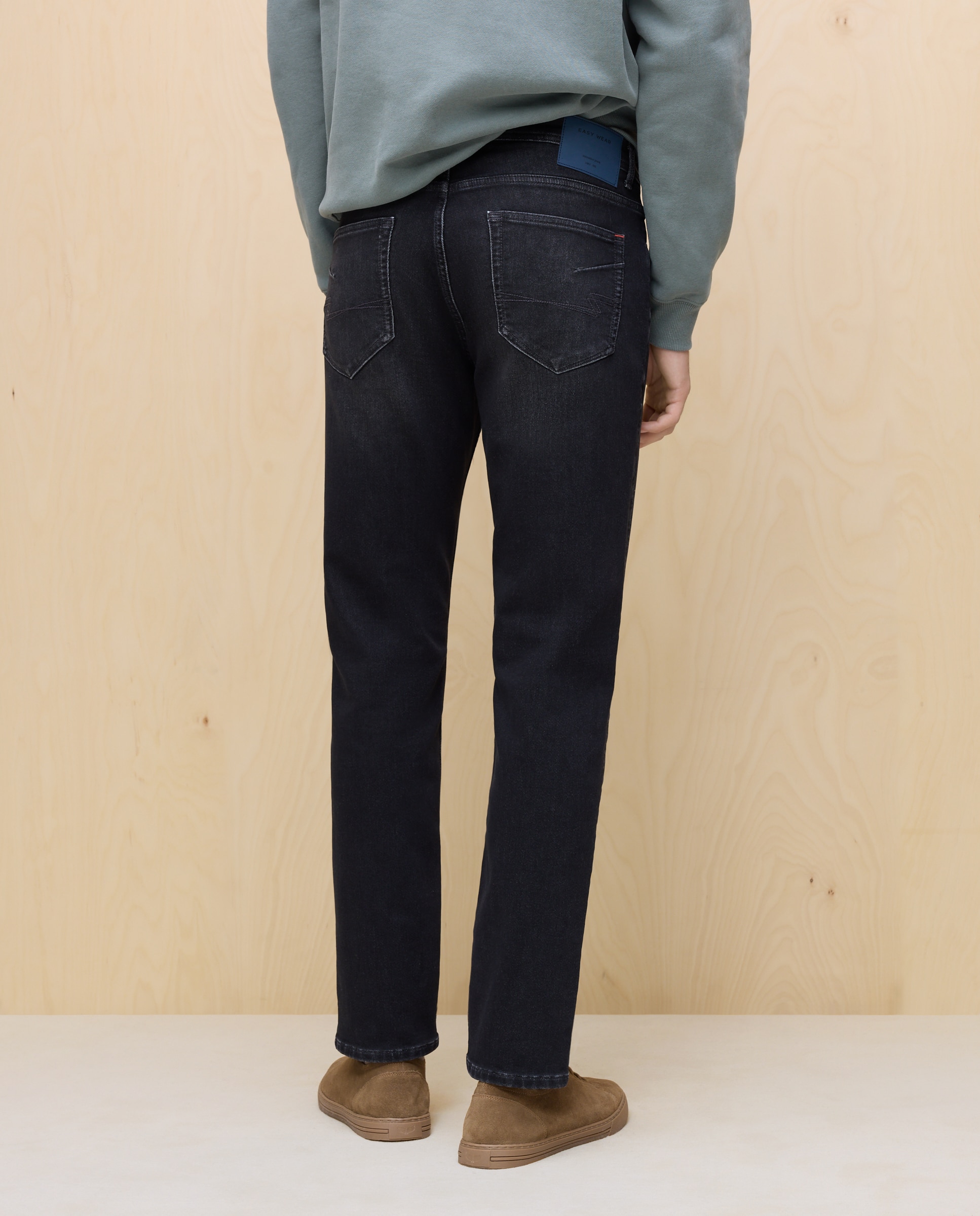 Jeans Knit Slim Cinzento-escuro-3