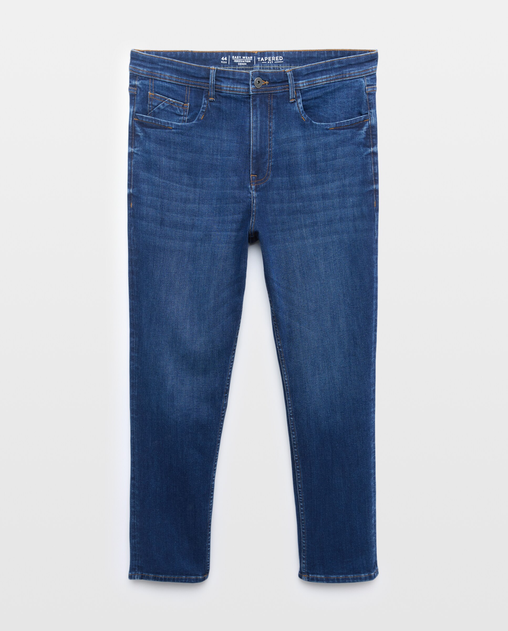 Jeans Stretch Tapered Azul-escuro-4