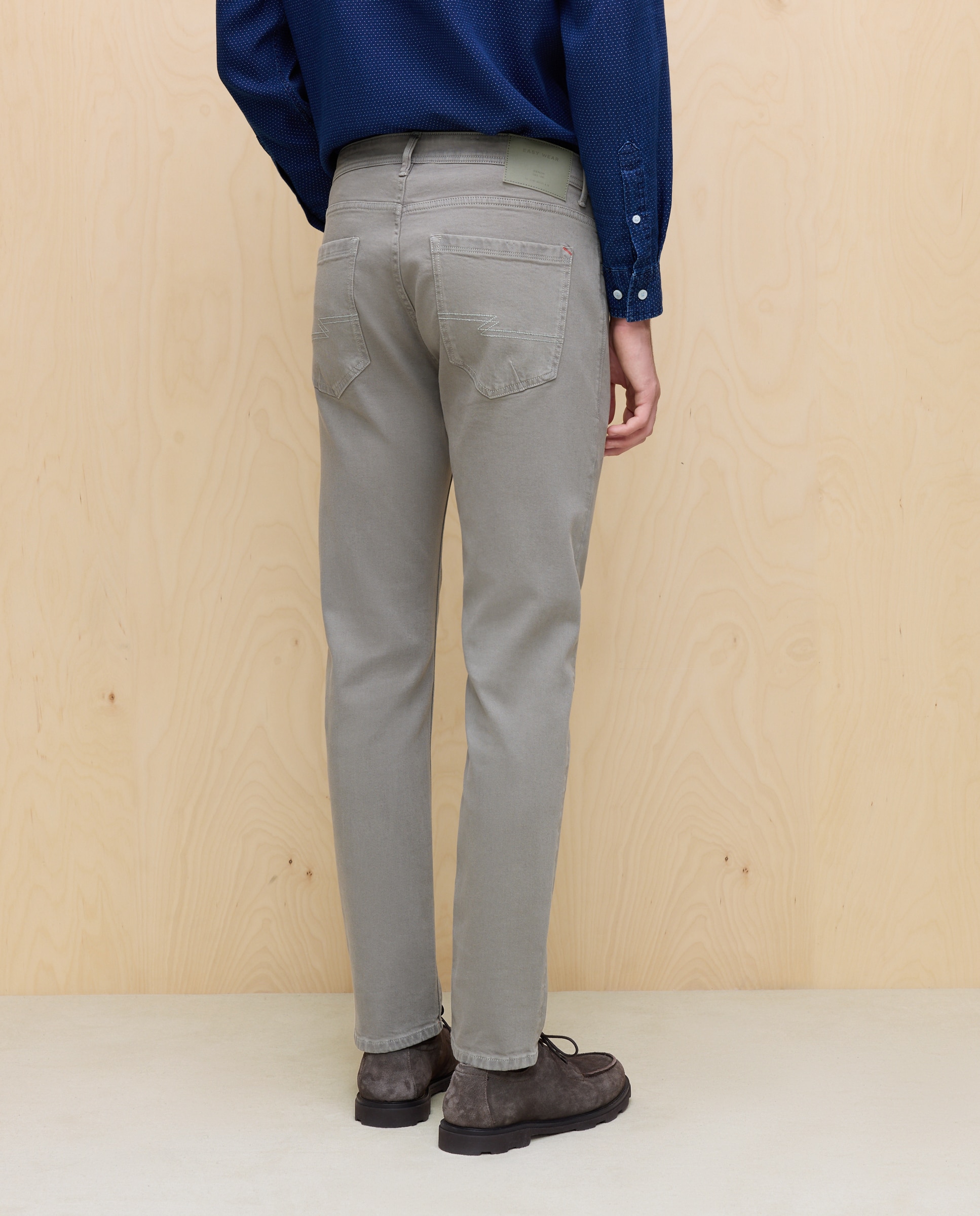 Jeans Stretch Slim Coloridas 520 Caqui-3