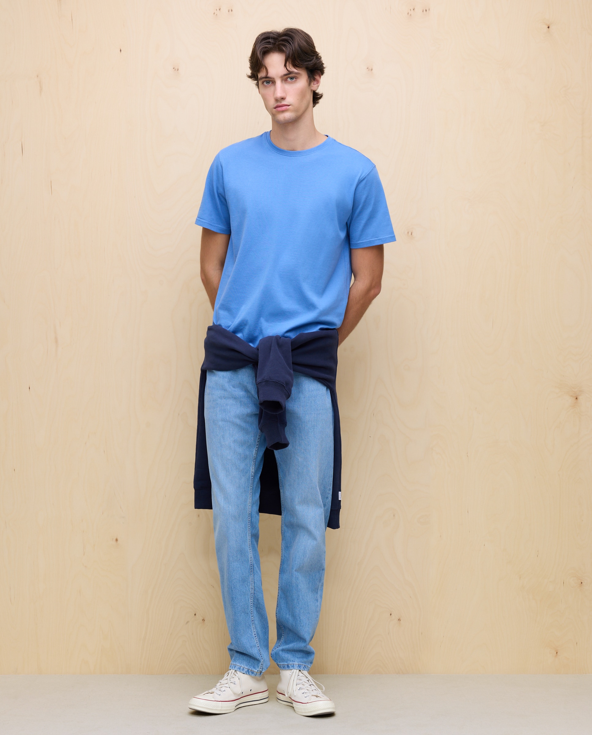 Jeans Stretch Straight Azul pálido-1