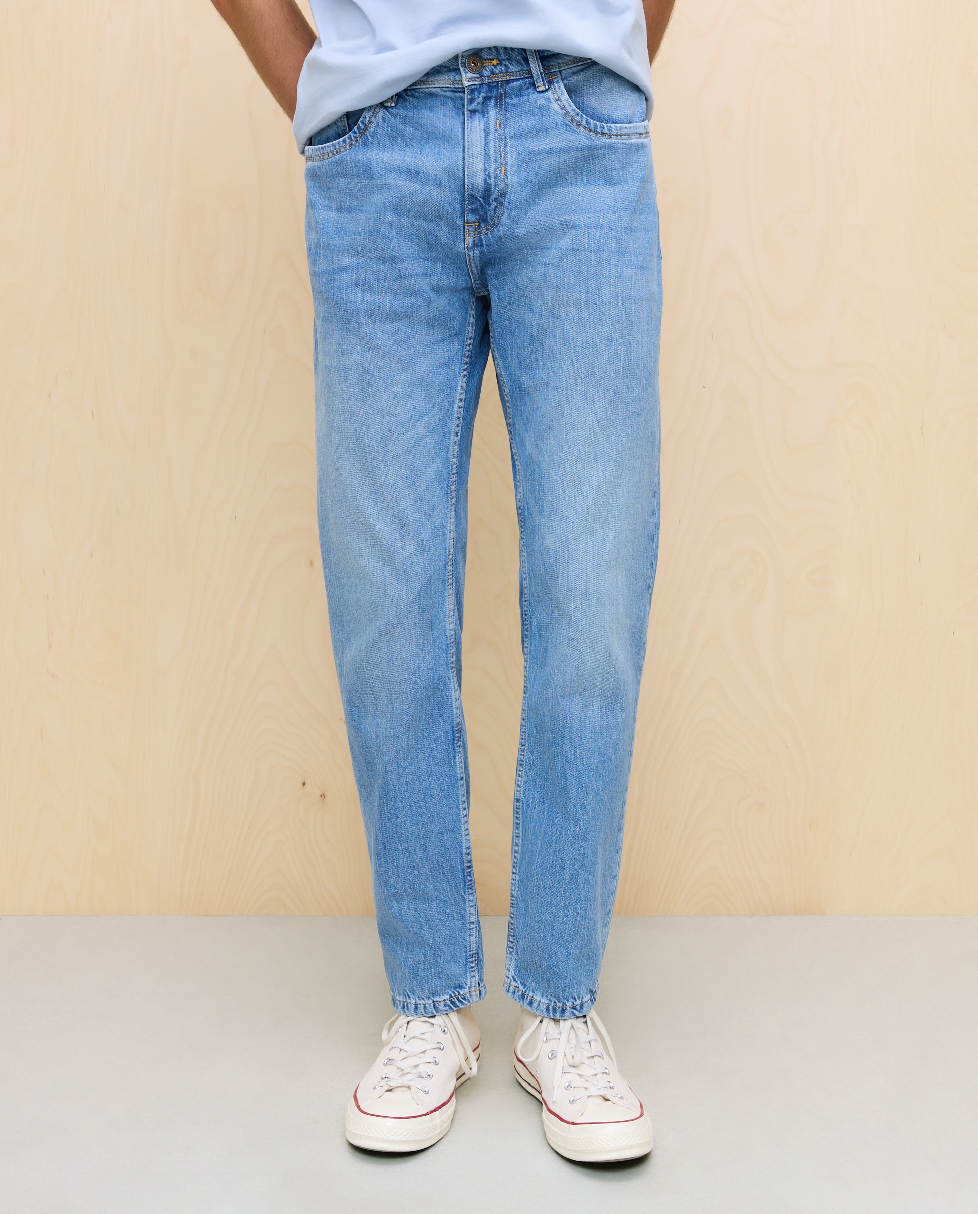 Jeans Stretch Straight 400 Azul-2