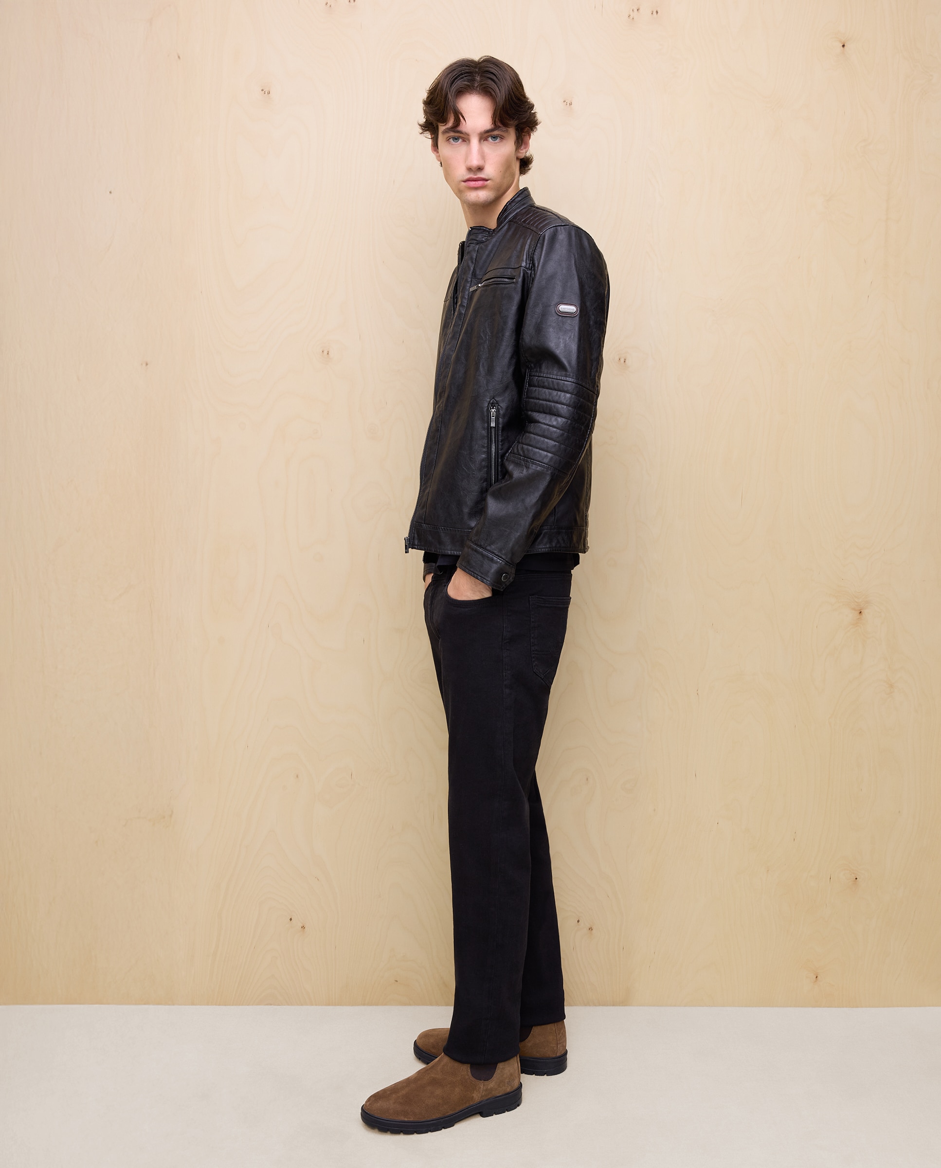 Vaquero de hombre stretch slim - Easy Wear - 400 Azul Gris claro-1